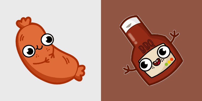 Cute Cursor Pack - BBQ Sausage Theme
