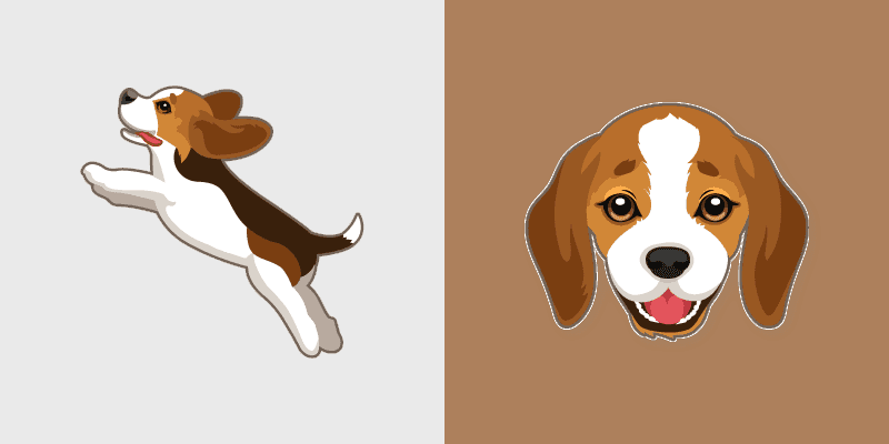 Custom Cute Beagle Puppy Mouse cursor pack