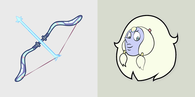 Cute Cursor Pack - Steven Universe Opal Bow