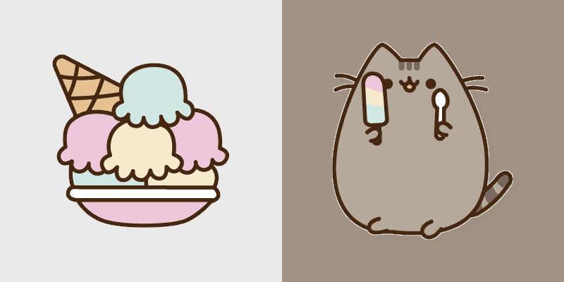 Cute Cursor Pack: Pusheen's Cool Treats