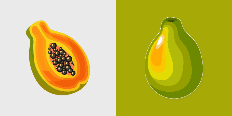 Tropical Papaya Cursor Pack