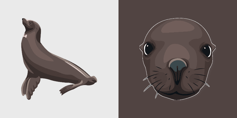 Cute Sea Lion Cursor Pack