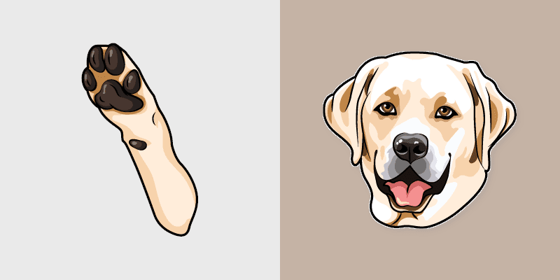 Cute Labrador Cursor Pack
