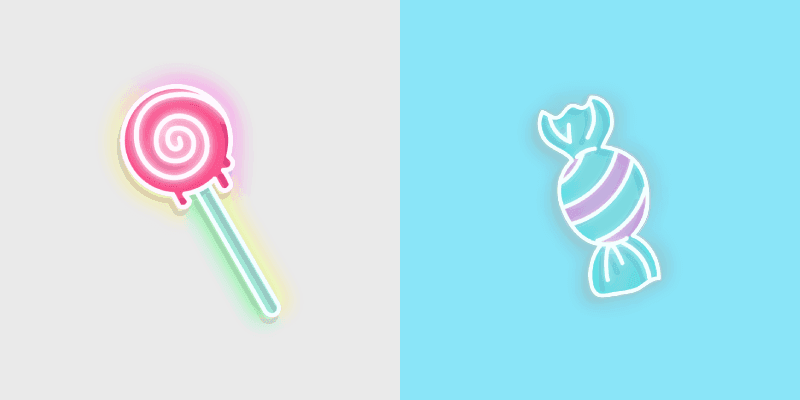 Neon Candy Custom Cursor Pack