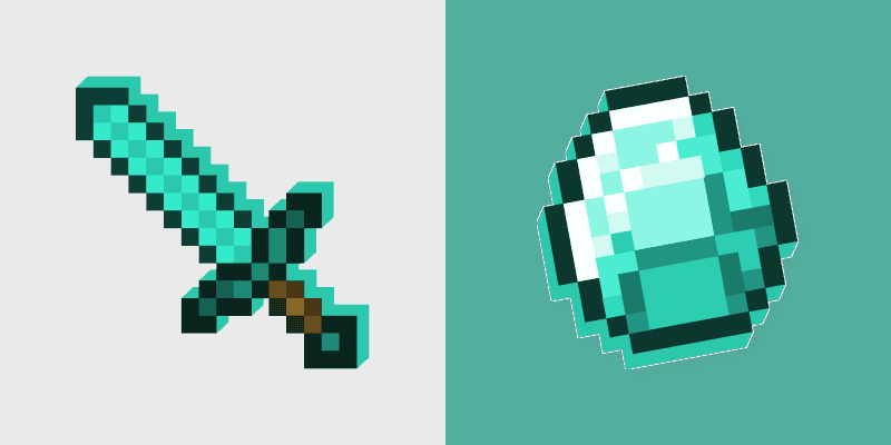 Minecraft Diamond Custom Cursor Pack
