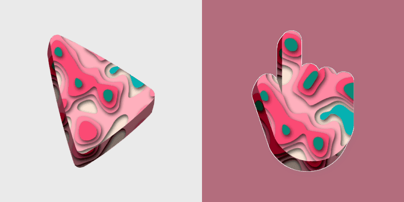 Whimsical Paper Cutouts Cursor Pack