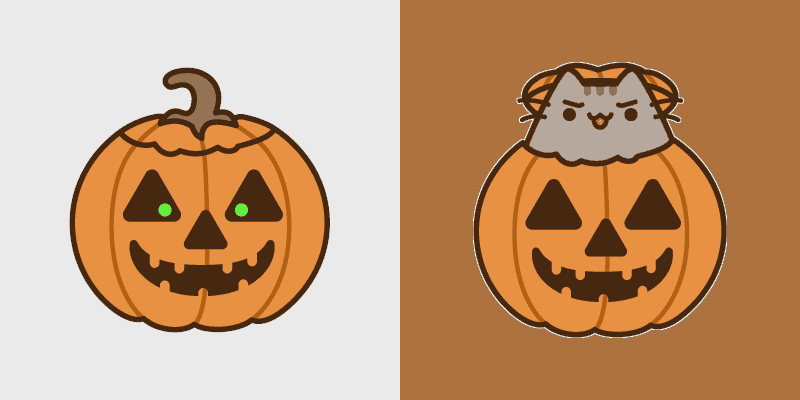 Pusheen's Spooky Cursor Pack for Halloween