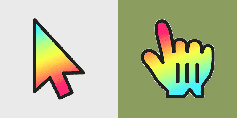Custom Rainbow Cursor Pack