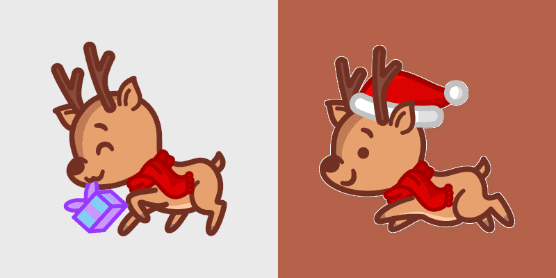 Cute Reindeer Cursor Pack