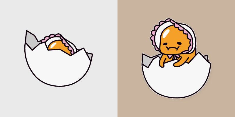 Custom Cute Cursor Pack: Gudetama Inspiration