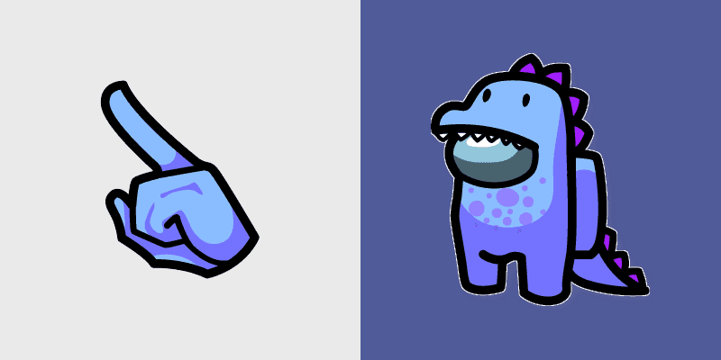 Custom Among Us Dino Cursor Pack