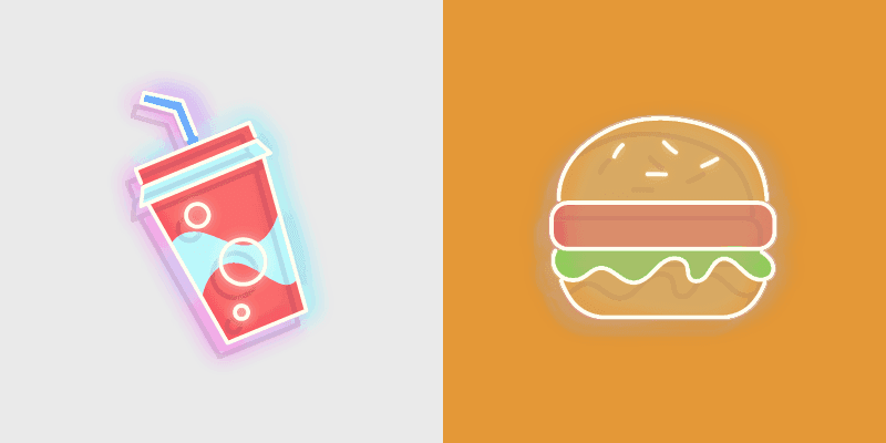 Custom Soda and Burger Cursors Pack