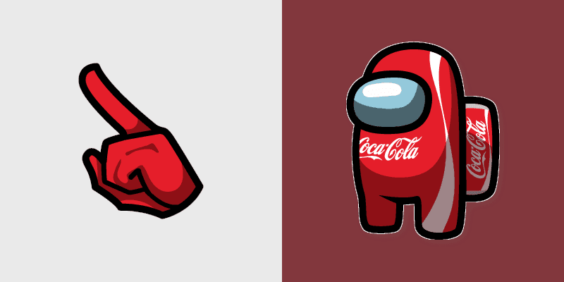 Coca-Cola Among Us Custom Cursor Pack
