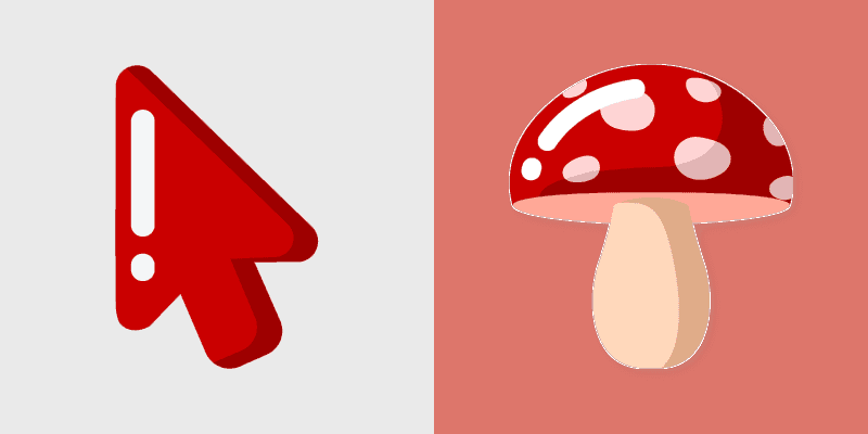 Cute Fungi Custom Cursor Pack