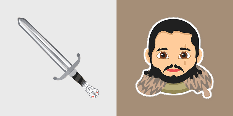Custom Cursors for Game of Thrones: Jon Snow's Longclaw Sword Pack