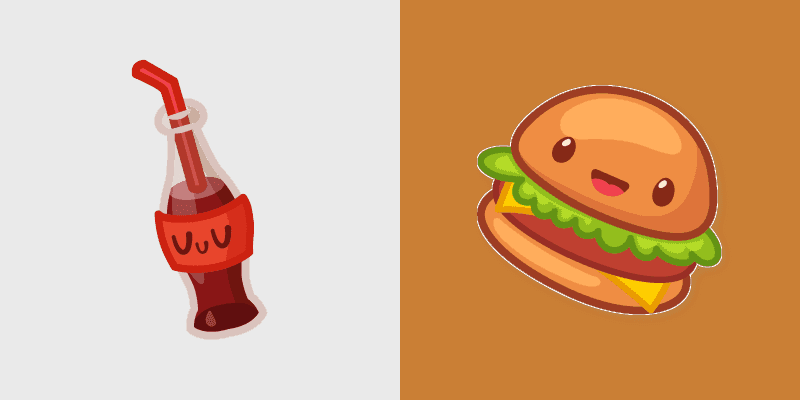 Cute Burger Custom Cursor Pack