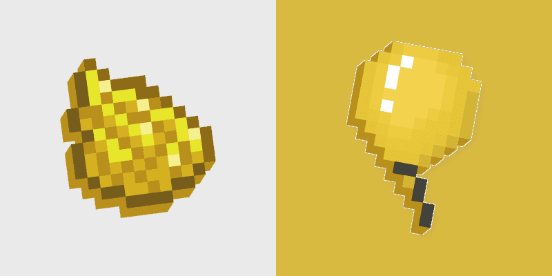 Custom Minecraft Yellow Cursor Pack