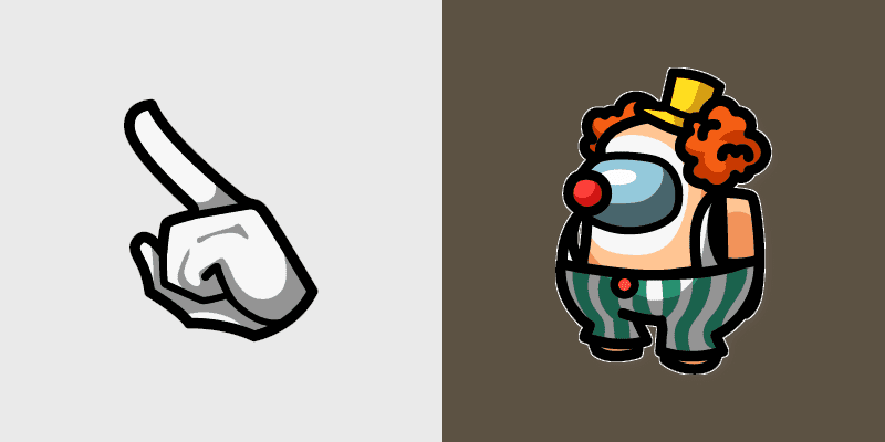Among Us Clown Custom Cursor Pack