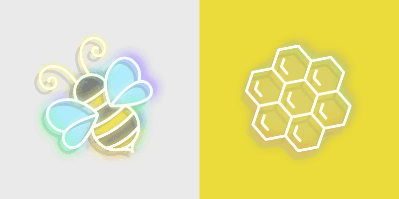 Neon Honeycomb Cursor Pack