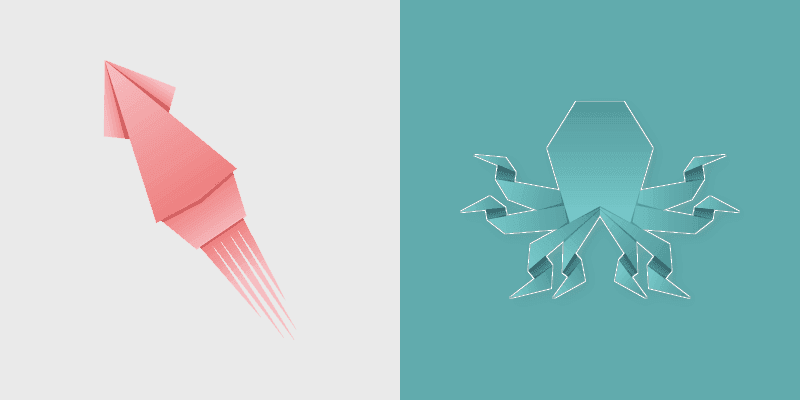 Custom Cute Octopus and Squid Cursor Pack