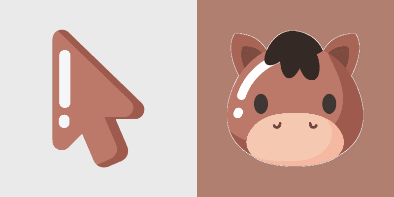 Cute Horse Cursors Pack