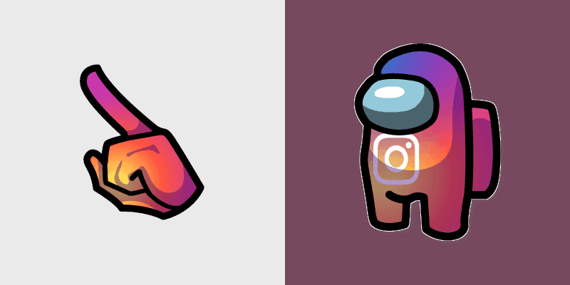 Cute Among Us Instagram Cursors Pack