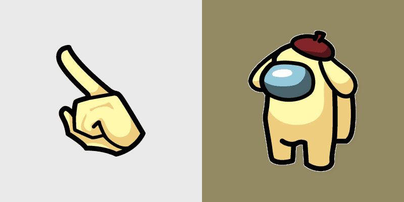 Pompompurin's Cute Cursor Pack for Among Us
