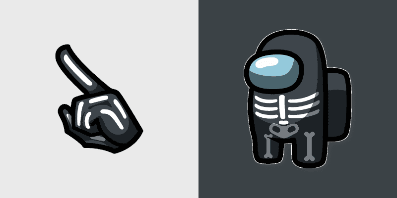 Spooky Skeleton Custom Cursor Pack