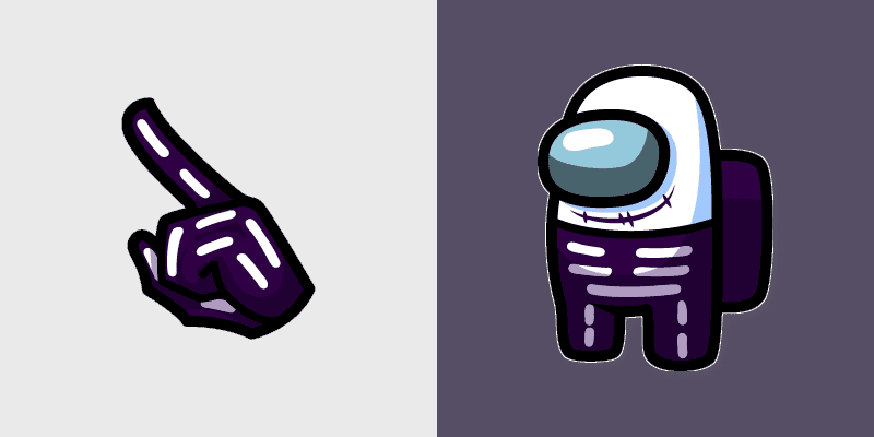 Among Us Custom Cursor Pack: Spooky Skid Edition