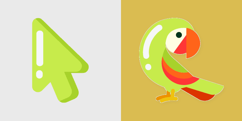 Cute Parrot Cursor Pack