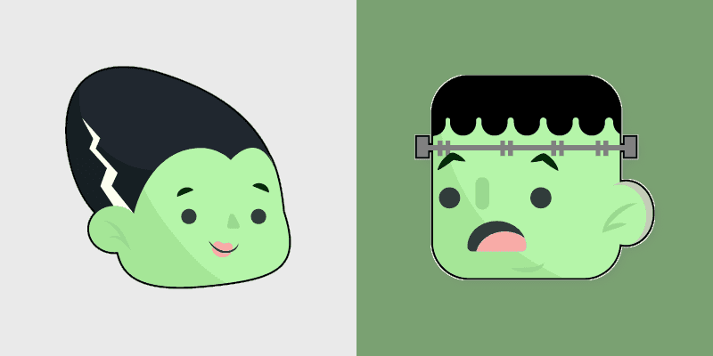 Cute Frankenstein's Custom Cursor Pack