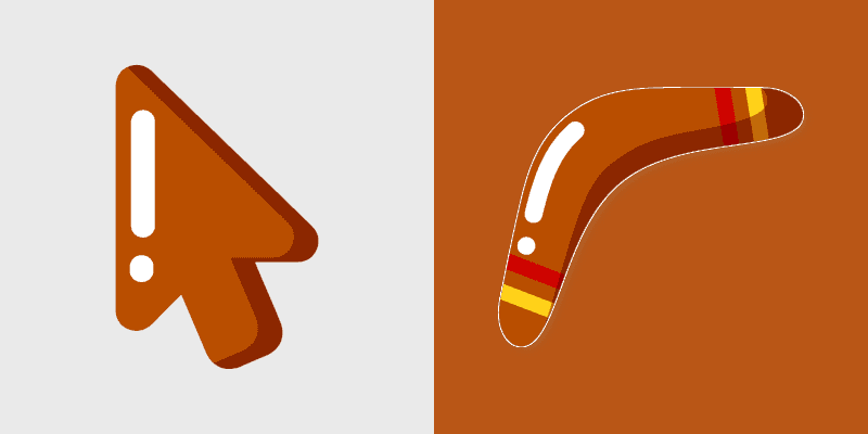 Cute Windows Cursor Pack: Minimal Boomerang