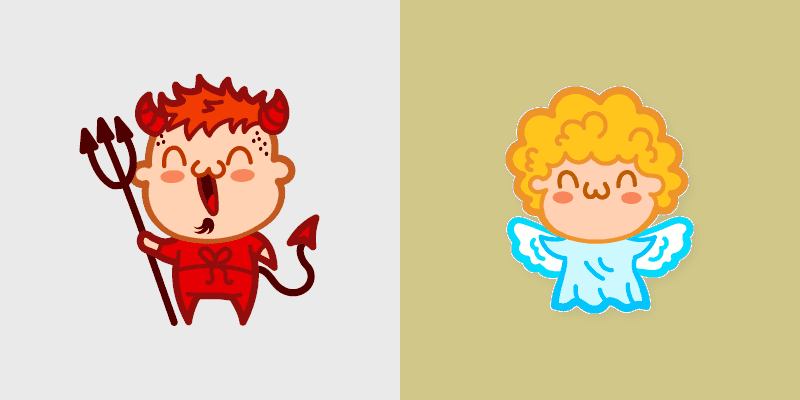 Cute Angel and Devil Cursor Pack