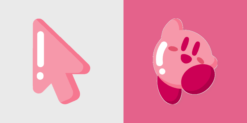 Cute Kirby Cursor Pack
