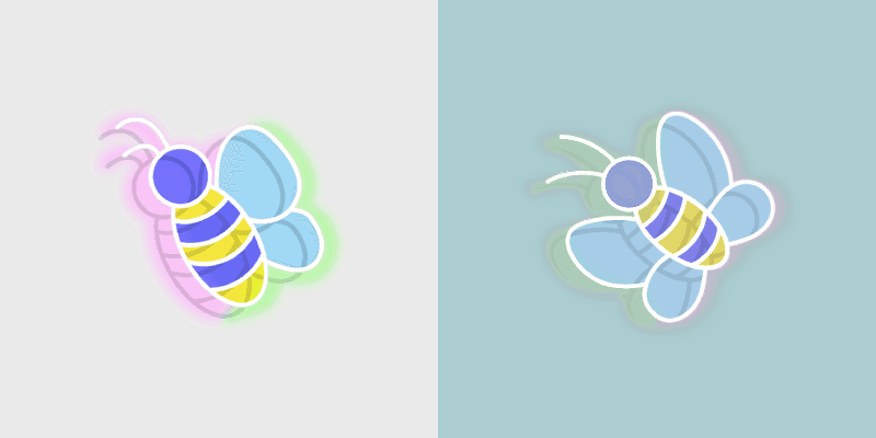Cute Cursor Pack: Neon Buzz