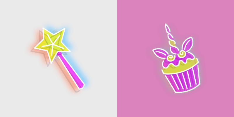 Neon Magic Wand Custom Cursor Pack