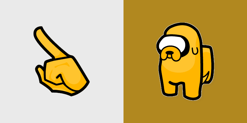 Cute Adventure Time Jake Cursor Pack