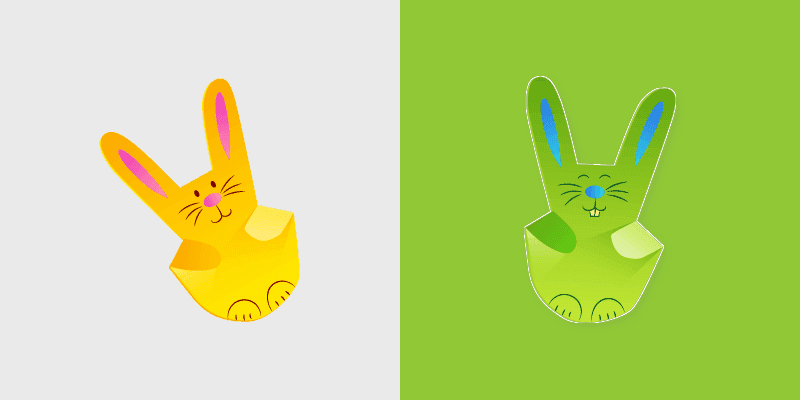 Cute Origami Easter Cursor Pack