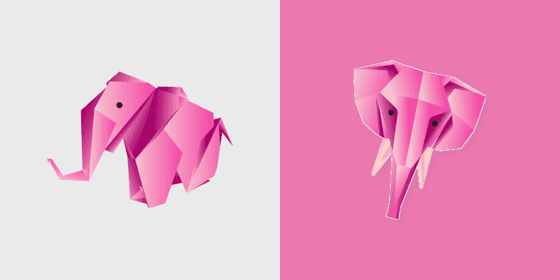 Cute Pink Elephant Custom Cursor Pack