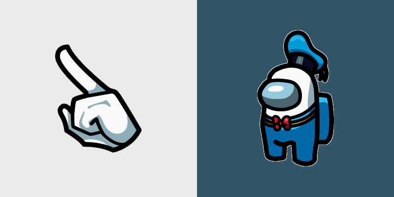 Donald Duck Among Us Custom Cursor Pack