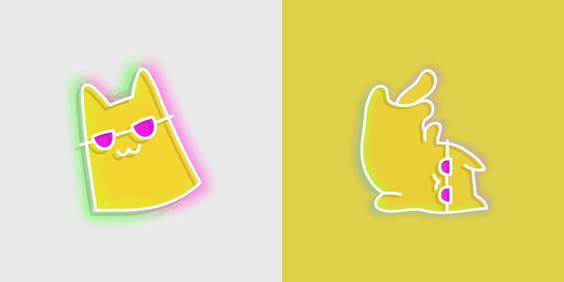 Cool Cat Cursors: Custom Neon Pack for Windows