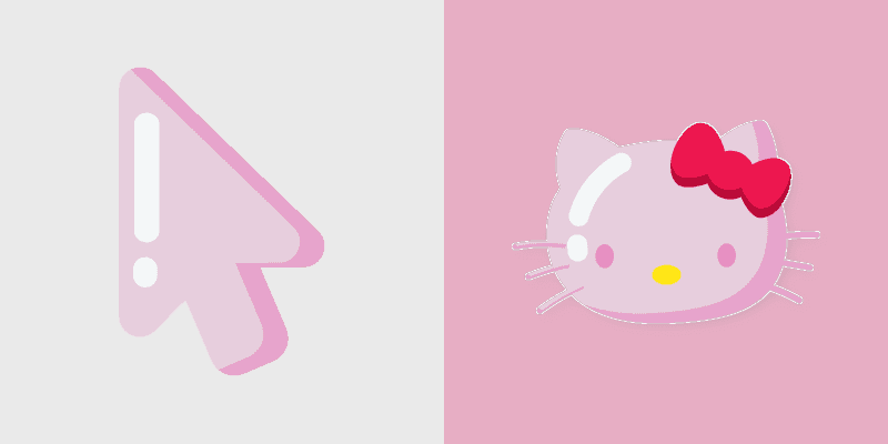 Kawaii Hello Kitty Custom Cursor Pack