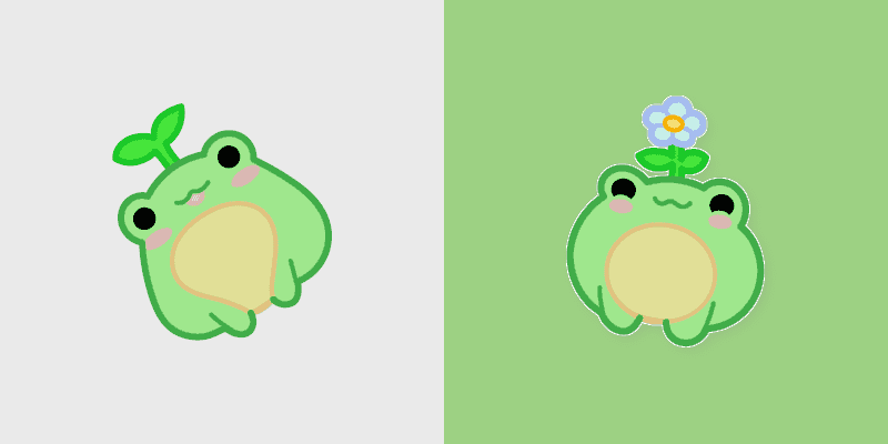 Whimsical Frog Custom Cursor Pack