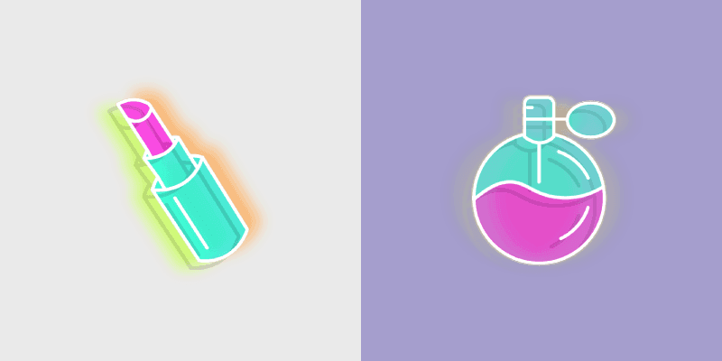 Neon Cursor Pack - Lipstick & Perfume