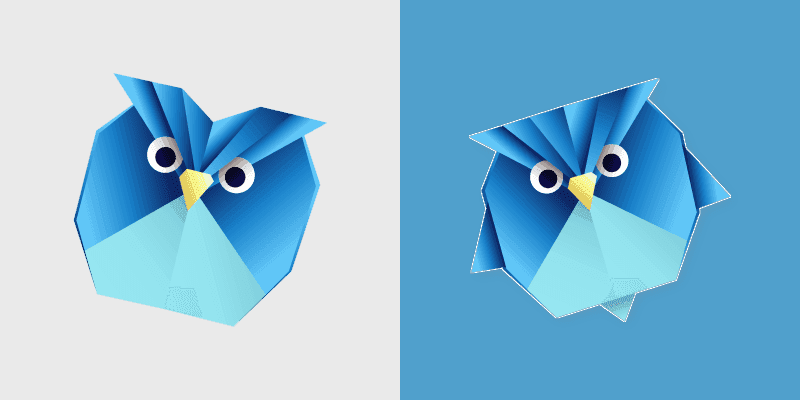 Custom Cursor Pack - Artistic Blue Owl Design