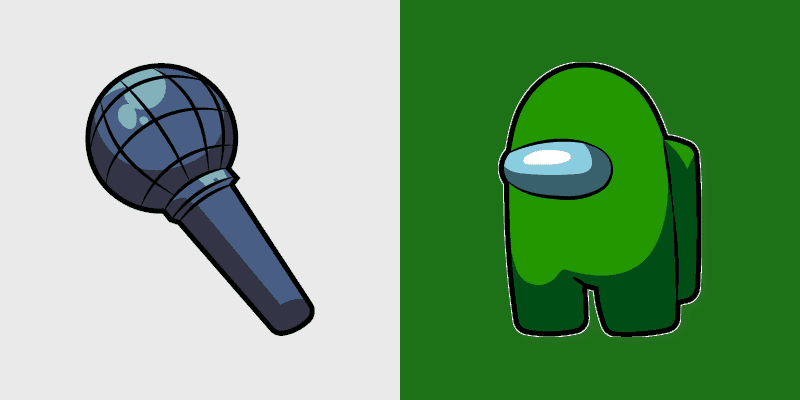 Cute Cursor Pack - Friday Night Funkin' Green Impostor