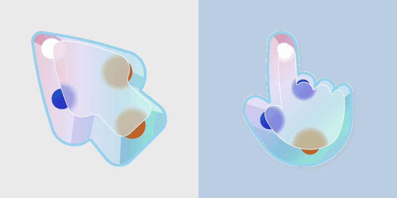 Custom Cursor Collection - Frosted Glass