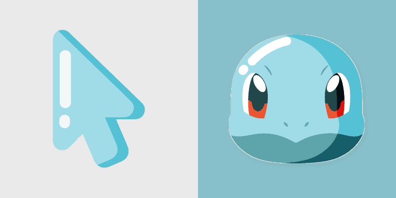 Cute Squirtle Cursor Pack
