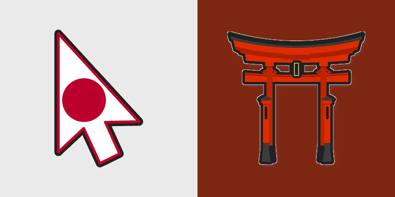 Cute Japan Torii Cursor Pack