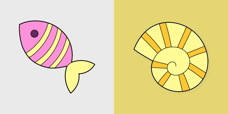 Custom Cursor Fish & Shell Seaside